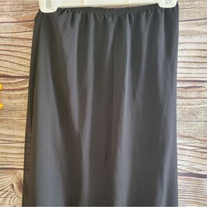 Lily White maxi skirt Women's XS sheer black double layer Pre-owned